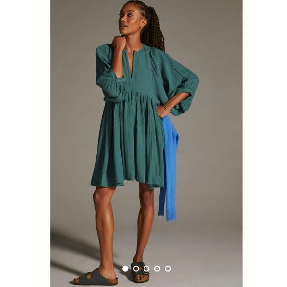 Anthropologie Sundry Boho Tunic Dress Size Medium - Picture 2 of 10